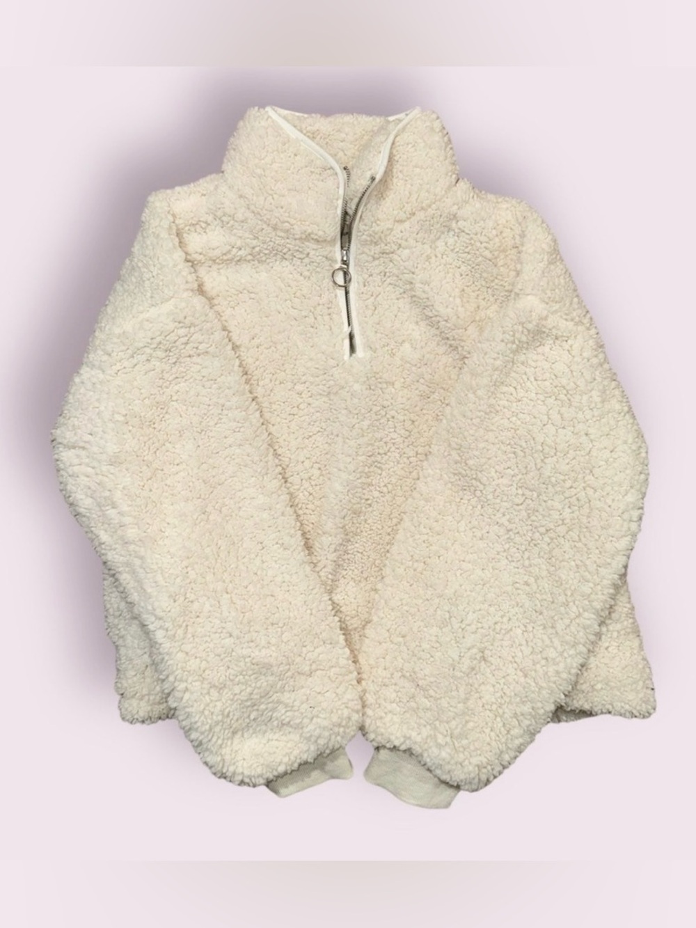 Thread & Supply Cream Sherpa Pullover L